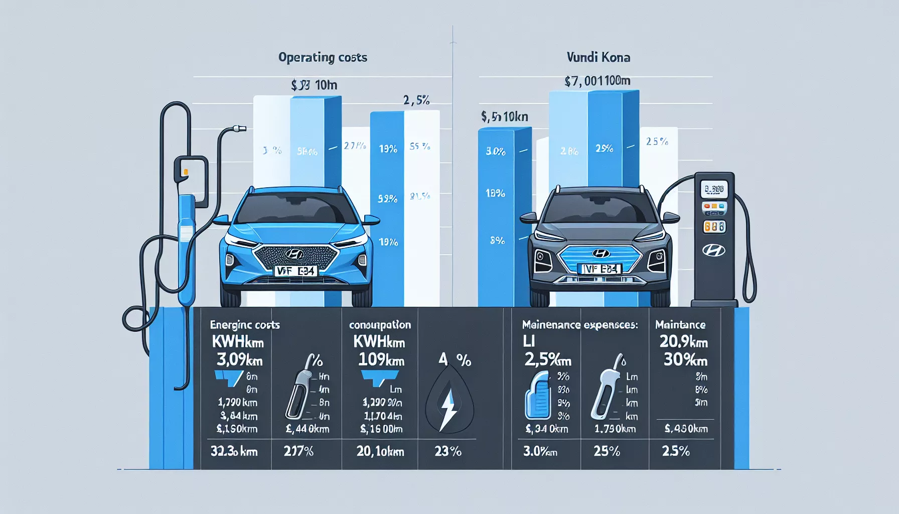 So sánh chi phí vận hành VinFast VF e34 và Hyundai Kona