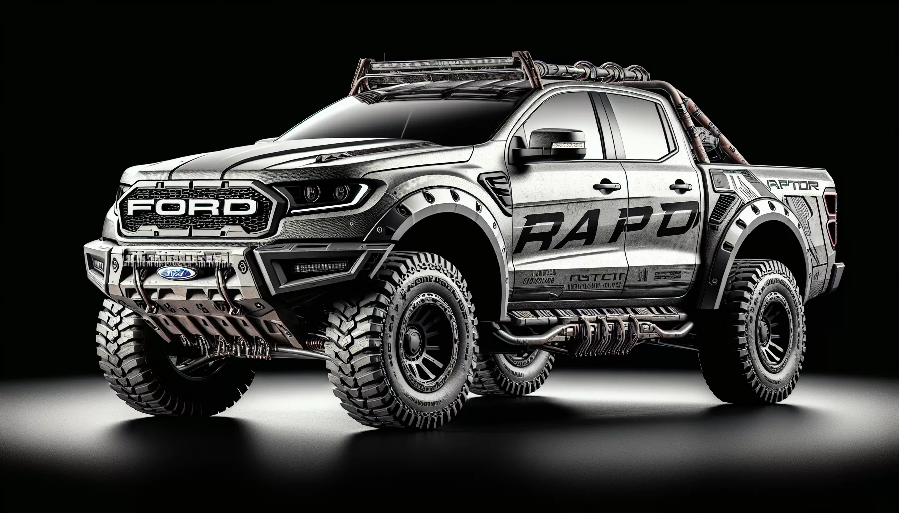 Ford Ranger Raptor với ngoại thất hầm hố và đậm chất off-road